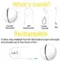 YOFUN Interactive Cat Toys, Automatic Cat Toy Ball, USB Charging Pet Toy, Built-in Spinning LED Light, Newest Version with 2 Lightening Modes & Attached Feather with Bell,Insert Catnip