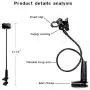 Universal Cell Phone Holder, 4326547903 Lazy Bracket Mobile Phone Stand, Flexible Gooseneck Long Arm Clip, Screw-Down-Fixed Bolt Clamp Style by AUXO-FUN (Black) Universal Cell Phone Holder, 4326547903 Lazy Bracket Mobile Phone Stand, Flexible Gooseneck Long Arm Clip, Screw-Down-Fixed Bolt Clamp Style by AUXO-FUN (Black)