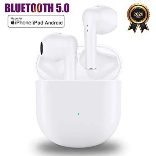 Wireless Earbuds Bluetooth 5.0 Headphones with Charging Case, 3D Stereo Built in Mic in-Ear Noise Cancelling Headphones, IPX5 Waterproof Sport Earbuds for Apple Airpods/iPhone/Android/Samsung Wireless Earbuds Bluetooth 5.0 Headphones with Charging Case, 3D Stereo Built in Mic in-Ear Noise Cancelling Headphones, IPX5 Waterproof Sport Earbuds for Apple Airpods/iPhone/Android/Samsung