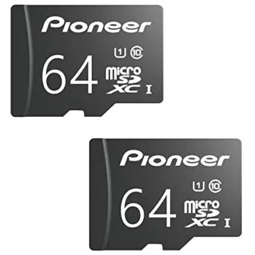 Pioneer 64GB microSD Classic with Adapter - C10, U1, Full HD Memory Card (2 Pack) Pioneer 64GB microSD Classic with Adapter - C10, U1, Full HD Memory Card (2 Pack)