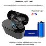 NENRENT S570+ Bluetooth Earbud, Smallest Mini Invisible V5.0 Wireless Bluetooth Earpiece Headset Headphone Earphone with 400mAh Charging Case Dock for iPhone iPad Samsung Galaxy Black (1 Piece)