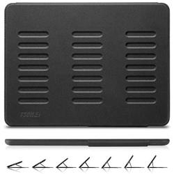 TSOMEI CASE - iPad 7th Generation (10.2 2019) Case - 7 Angles Stand + Industrial-Strength Magnets +Premium PU Leather + Pencil Holder + Credit Card Slot - Sleep/Wake Cover (Black)