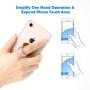 Phone Ring Holder Stand, 2 in 1 Universal Air Vent Car Phone Mount and Phone Finger Grip Ring with Strong Sticky Gel Pad Compatible with iPhone X/8/7/6s/Plus, Galaxy S9/S8/S7 (Rose Gold)