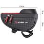 Zzh Bicycle Bag Anti-Splash Bag Touch Screen Mobile Phone Bag Mountain Front Liang Bao Ride car cart Pack,Red