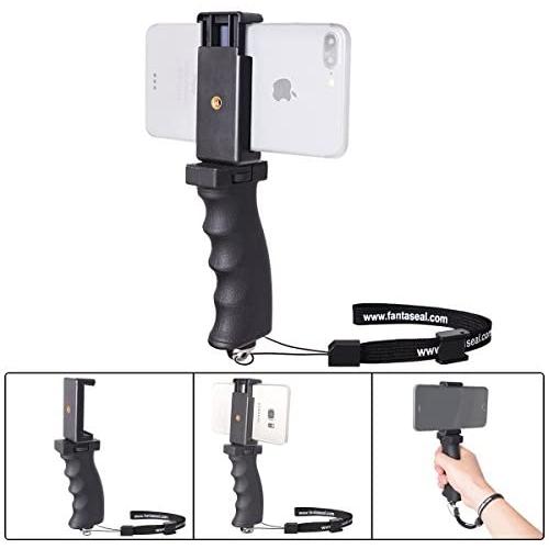 Fantaseal Ergonomic Cell Phone Smartphone Holder, Phone Selfie Stick Hand Grip Stabilizer Handheld Mount Phone Handle Support Steadycam Compatible with iPhone Xs X Nexus LG HTC Samsung etc