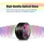 Phone Camera Lens, CESCOM 9 in 1 Cell Phone Camera Lens Kits, 25X Telephoto Zoom Lens, 20X Macro Lens, 120° Wide Angle Lens, 198° Fisheye Lens for iPhone 11 Pro/X/XR/XS Max/8+/7, Google and Android.