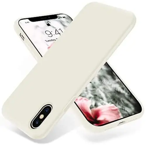 OTOFLY Liquid Silicone Gel Rubber Full Body Protection Shockproof Case for iPhone Xs/iPhone X,Anti-Scratch&Fingerprint Basic-Cases,Compatible with iPhone X/iPhone Xs 5.8 inch (2018), (Antique White) OTOFLY Liquid Silicone Gel Rubber Full Body Protection Shockproof Case for iPhone Xs/iPhone X,Anti-Scratch&Fingerprint Basic-Cases,Compatible with iPhone X/iPhone Xs 5.8 inch (2018), (Antique White)