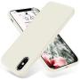 OTOFLY Liquid Silicone Gel Rubber Full Body Protection Shockproof Case for iPhone Xs/iPhone X，Anti-Scratch&Fingerprint Basic-Cases，Compatible with iPhone X/iPhone Xs 5.8 inch (2018), (Antique White)