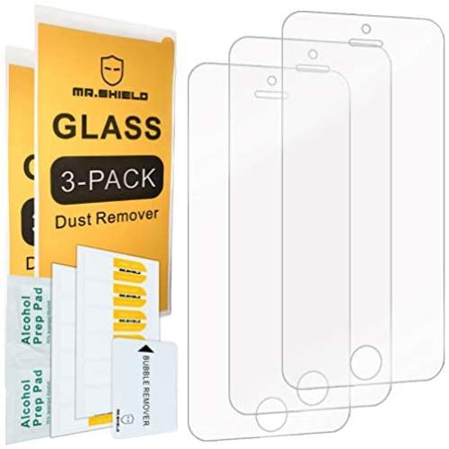 Mr.Shield-[3-PACK] For iPhone SE (2016 Edition ONLY) / iPhone 5/5S / iPhone 5C [Tempered Glass] Screen Protector with Lifetime Replacement