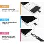 Phone Lanyard Universal Crossbody Cell Phone Lanyards Multifuctional Nylon Patch Adjustable Shoulder Neck Strap Compatible with Most Smartphones(Pure Black)