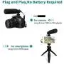 Smartphone Video Microphone Kit, UHURU UCM-11P Super-Cardioid Shotgun Video Microphone with Mini Tripod,Shotgun Interview Vloging Microphone for Phone Canon Nikon Sony Camera