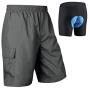 BALEAF Mens Mountain Bike Shorts 3D Padded MTB Bicycle Loose Fit Shorts Quick Dry