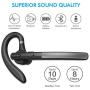 Bluetooth Headset Bluetooth Earpiece for Cellphones - BlueFit Wireless Blue Tooth 5.0 Head Set in-Ear Piece w/Mic Microphone for Cell Phone Hands-Free Noise Canceling for Car…