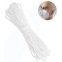 EFIXTK 100 Yards 1/8 Inch (3mm) White Elastic String Elastic Bands for Sewing Heavy Stretch High Elasticity Elastic Cord Elastic String for Face Masks DIY (3mm X 100 Yards)