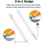 Active Stylus Digital Pen for Touch Screens,Compatible for iPhone 6/7/8/X/Xr iPad Samsung Phone &Tablets, for Drawing and Handwriting on Touch Screen Smartphones & Tablets (iOS/Android) (White)