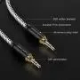 3.5mm Aux Cable, CableCreation 6-Feet Aux Cord, 3.5mm Male to Male Stereo Audio Cable [HiFi Sound, Nylon Braided] Compatible Headphone, Smartphone, 2018 Mac Mini, Home/Car Stereo, Echo & More, 1.8M