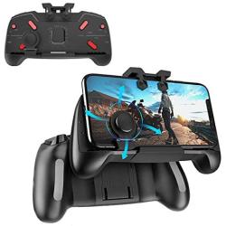 Newseego Mobile Game Controllers, Cool Technology Style One-Piece Controller | Shooter Controller Joysticks Gamepad for Knives Out/Rules of Survival - Portable Gamepad with Triggers