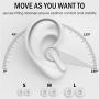 Wireless Earbuds, HOMOGO Bluetooth 5.0 Snug Wireless Earphones with Charging Case, Touch Control HiFi Stereo Long Battery Life Earbuds, Built-in Mic Earbuds for Sporting, Driving
