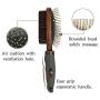 Dog Brush for Grooming, Double Sided Pin&Bristle Brush Removing Shedding Hair, Dog Brush for Short Medium or Long Hair, Cat Brush Grooming Comb for Detangling and Dirt Cleaning, Lotus Wood