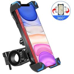 OHUI Bike Phone Mount, Full Screen Touch 360° Rotation Anti Shake Phone Mount Holder Compatible with iPhone 11/Pro Max/X/XR/XS Max/8/7/6 Plus, Samsung Galaxy S10/S10e/S9 and Other 4.5"-7" Smart Phones