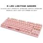 MOTOSPEED 2.4GHz Wireless/Wired Mechanical Keyboard 87Keys Led Backlit Red Switches Type-C Gaming Keyboard for Gaming and Typing,Compatible for Mac/PC/Laptop