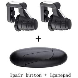 XuBa for PUBG Mobile Phone Game Trigger Fire Button Gamepad Controller Six Fingers Linkage Gaming Joystick Aim Key Shooter Handle + Game Button