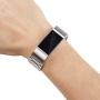 Charge 2 Accessories Bands for Fitbit, SailFar 3PCS Stainless Steel Metal Replacement Bracelet Strap Wrist Smart Watch Band for Fitbit Charge 2 HR, Small/Large, Men/Women, Silver, Rose Gold, Black