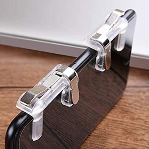 BOKA Slope Shape Pubg Metal Triggers Cum Gamepad Joystick Compatible with All Smartphones - (Silver)