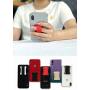 [2pc] Finger Strap Phone Holder - Ultra Thin Anti-Slip Universal Cell Phone Grips Band Holder for Back of Phone (Red)