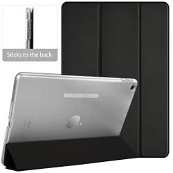 TSOMEI Slim Case - iPad 7th Generation 10.2 Case - Cover-to-Back Adsorption + Three Magnetic Standing Modes + Translucent Hard Shell - Sleep/Wake Cover (Black)