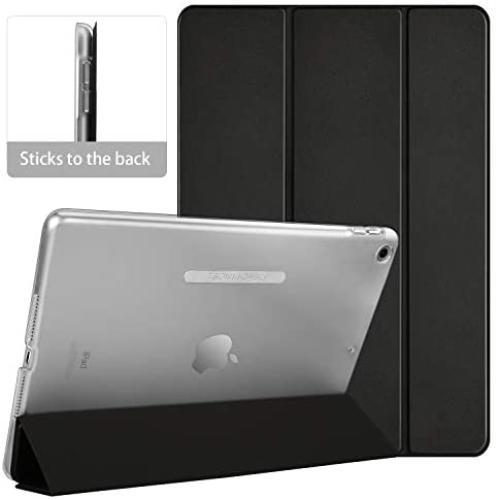 TSOMEI Slim Case - iPad 7th Generation 10.2 Case - Cover-to-Back Adsorption + Three Magnetic Standing Modes + Translucent Hard Shell - Sleep/Wake Cover (Black)