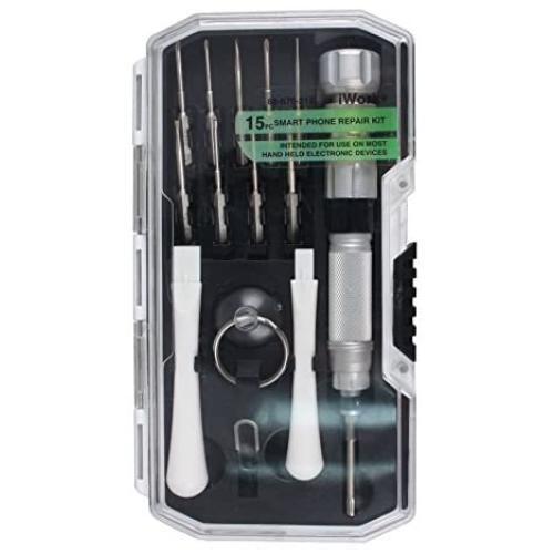 Olympia Tools iWork Smart Phone Repair Tool Kit, 15 Pieces