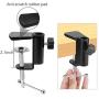 ChromLives Phone Overhead Video Stand Articulating Arm Phone Mount Overhead Table Top Mount Flexible 360° Rotation Cell Phone Clip Holder for Streaming Phone Baking Crafting Videos Cooking and More