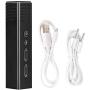 eboxer-1 Aluminum Full CNC Phone Mic Portable Voice Amplifier Mini Voice Changer for for Sound(Black)