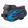 Bicycle Front Beam Bag, Upper Tube Saddle Bag Bicycle Riding Equipment Touch Screen Mobile Phone Bag Outdoor Black -LXZXZ