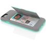 Incipio IPH-1185-GRYTEAL iPhone 6S Case, Stowaway [Kickstand][Credit Card] Wallet Cover fits Both Apple iPhone 6, iPhone 6S - Gray/Teal