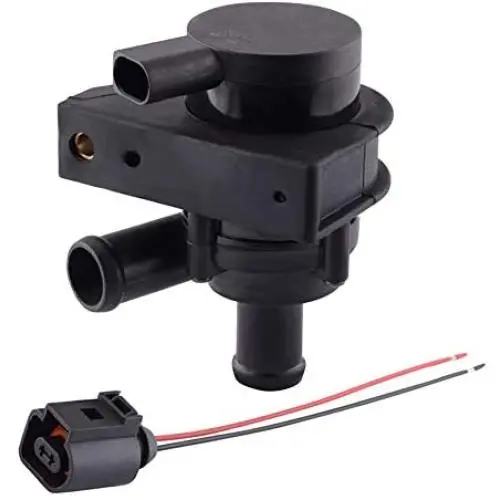 Cheriezing 1K0965561J Auxiliary Cooling Water Pump with Plug for A3 A4 TT VW Bettle CC Eos Golf GTI Jetta Passat Tiguan