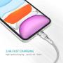 Syncwire iPhone Charger Lightning Cable 4ft [Apple MFI Certified] Upgraded Nylon Braided Fast Charging & Syncing Apple Charger Cord for iPhone 11 XS Max XR X 8 Plus 7 Plus 6S 6 Plus Se 5, iPad