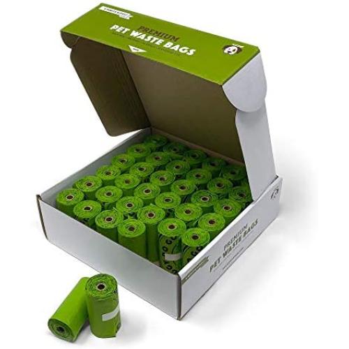 Biodegradable Poop Bags | Dog Waste Bags, Unscented, Vegetable-Based & Eco-Friendly, Premium Thickness & Leak Proof, Easy Detach & Open, Supports Rescues