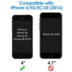 JETech Screen Protector for Apple iPhone SE (2016 Edition), iPhone 5s, iPhone 5c and iPhone 5, Tempered Glass Film, 2-Pack