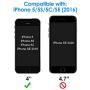 JETech Screen Protector for Apple iPhone SE (2016 Edition), iPhone 5s, iPhone 5c and iPhone 5, Tempered Glass Film, 2-Pack
