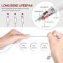 iPhone Charger Cable (5 Pack,3FT/6FT10FT) SHARLLEN Fast iPhone Charging Cable Long Cords Compatible iPhone XS/Max/XR/X/8/8 Plus/7/7 Plus/6/6 Plus/6S/6S Plus More (White)