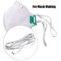 Elastic Bands Sewing Strings,200 Yard Length White 1/8"（3mm） Flat Braided Elastic Heavy Stretch Knit Elastic Spool for Sewing Crafts DIY Bedspread Cuff