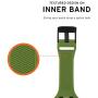 URBAN ARMOR GEAR UAG Compatible with Apple Watch 44mm 42mm Series 5/4/3/2/1 Silicone Band Scout [Olive] Slim Adjustable Waterproof Sporty Replacement Watch Strap