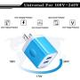 USB Wall Charger, Charging Block, 5Pack 2.1A Wall Plug Portable Power Cube Brick Charger Adapter Compatible with iPhone 11/11 Pro Max/Xs Max/Xs/XR/X/8/7/6S/6 Plus, Samsung Galaxy A10e A20 A50 A80