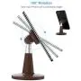 Magnetic Cell Phone Stand for Desk, SUPERONE Desktop Phone Holder Compatible with iPhone 11 Pro Xs Xs Max Xr X 8 7 6, Samsung, Google Pixel and More (Wood Grain) Magnetic Cell Phone Stand for Desk, SUPERONE Desktop Phone Holder Compatible with iPhone 11 Pro Xs Xs Max Xr X 8 7 6, Samsung, Google Pixel and More (Wood Grain)