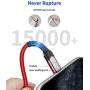 iPhone Charger Cable 6ft, JSAUX [Upgarded C89 Apple MFi Certified] Lightning Cable Nylon Braided USB Fast Charging Cord Compatible with iPhone 11 Xs Max X XR 8 7 6s 6 Plus SE 5 5s, iPad, iPod - Red