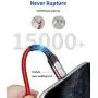 iPhone Charger Cable 6ft, JSAUX [Upgarded C89 Apple MFi Certified] Lightning Cable Nylon Braided USB Fast Charging Cord Compatible with iPhone 11 Xs Max X XR 8 7 6s 6 Plus SE 5 5s, iPad, iPod - Red
