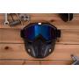 MOCHOEL Motorcycle Goggles Mask, Tactical Glasses for Outdoor Airsoft CS Snowmobile Skiing Riding Motocross Cycling Anti-Fog Windproof UV400 Safety Protection Halloween/Costume Ball