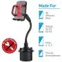 2020 New Benefree Cup Holder Phone Mount Universal Adjustable Gooseneck Cup Holder Cradle Car Mount for Cell Phone iPhone Xs/XS/Max/X/8/7 Plus/Galaxy/Huawei(Red)